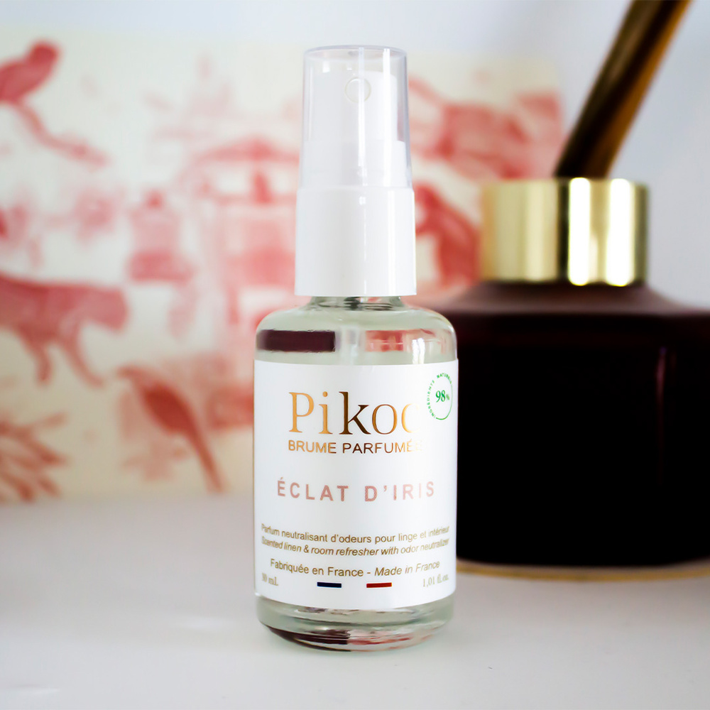 pikoc Brume de poche Éclat d'Iris Brume de linge parfumée