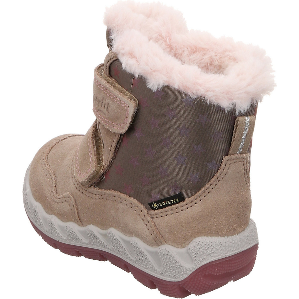 Baby Lauflernschuhe Krabbelschuhe Icebird Boots Babyschuhe Mädchen Leder-/Textilkombination bedruckt Halbschuhe