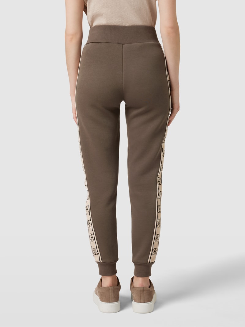 Sweatpants mit Label-Print Modell 'BRITNEY' in schlamm