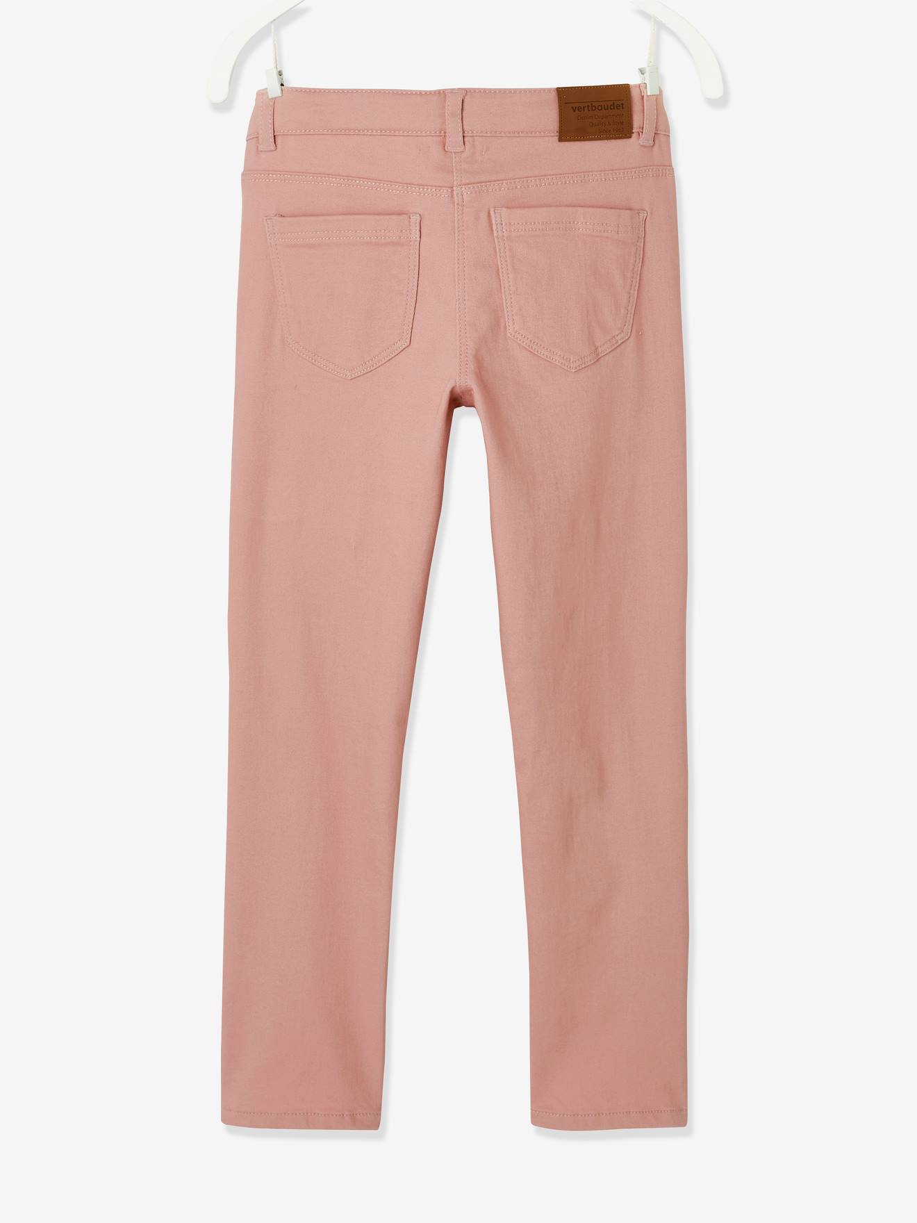Pantalon slim fille Morphologik tour de hanches MEDIUM marine foncé