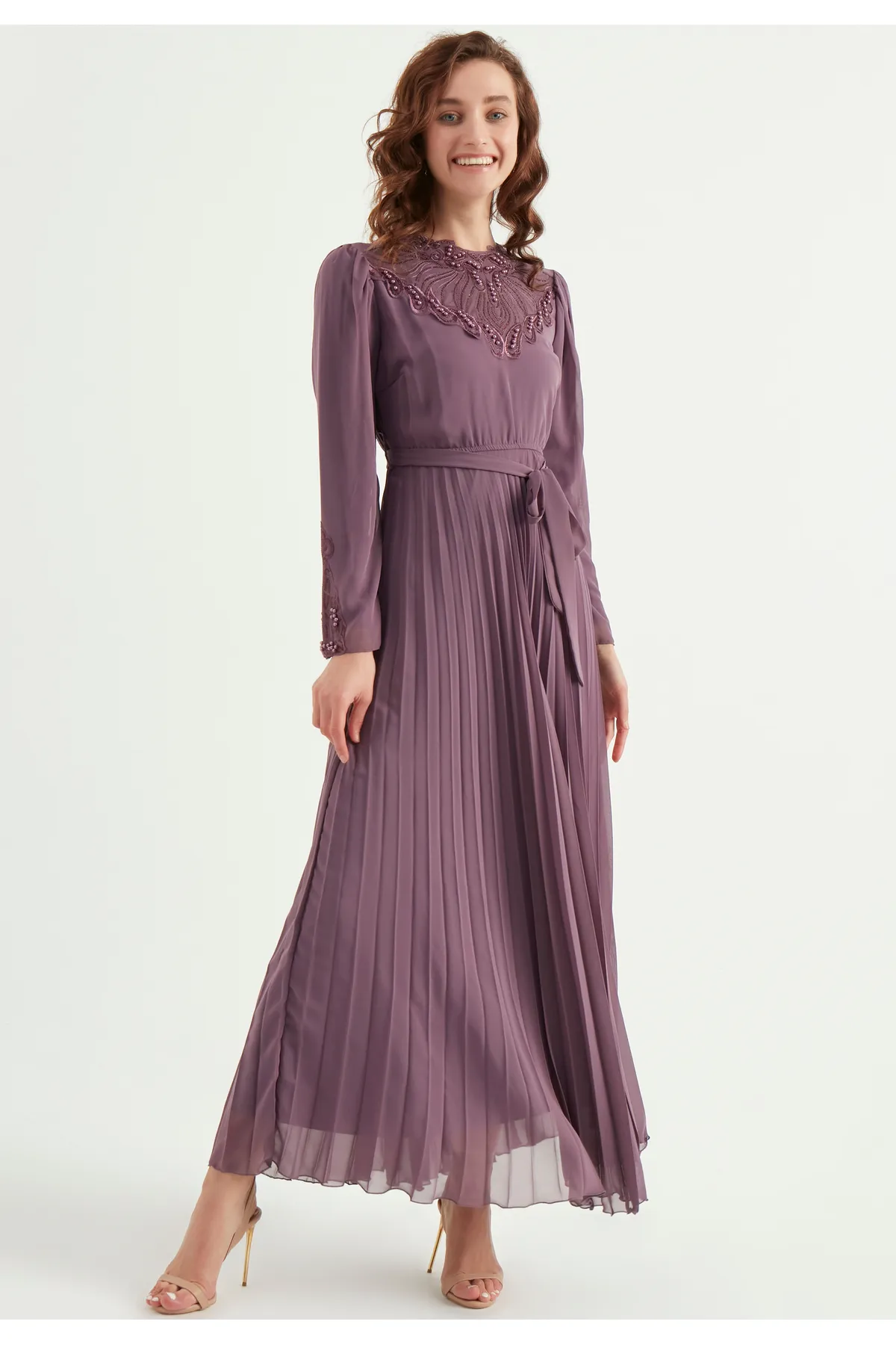 Herita  Chiffon-Maxikleid
