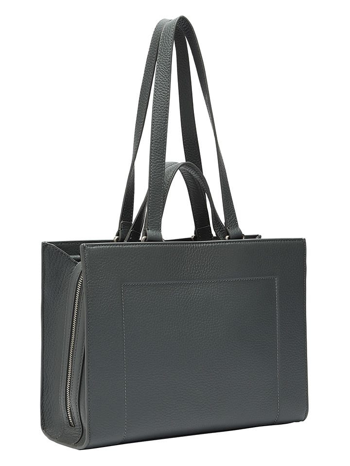 LIEBESKIND BERLIN Leder-Henkeltasche in Grau - (B)33 x (H)24,5 x (T)11,5 cm günstig kaufen onesize