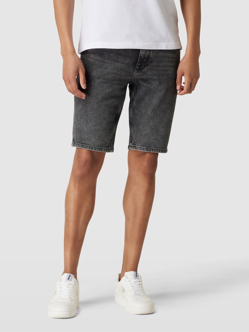 Jeansshorts im 5-Pocket-Design Modell 'Delaware' in dunkelgrau