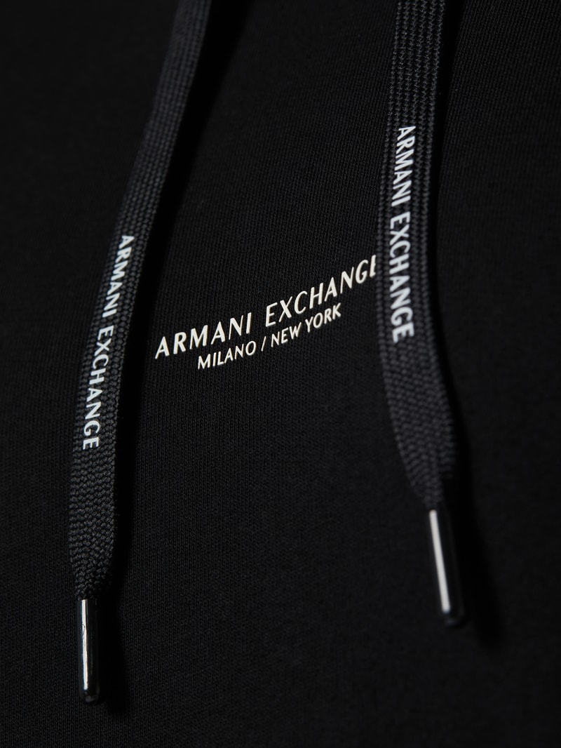 Hoodie aus Baumwolle in schwarz