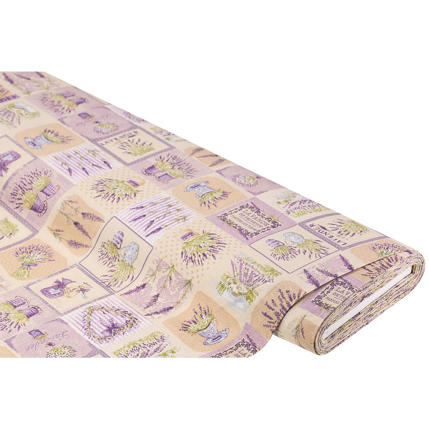 Dekostoff Patchwork Lavendel 