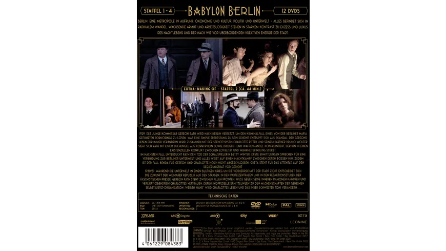 Babylon Berlin - Collection Staffel 1 - 4  [12 DVDs]