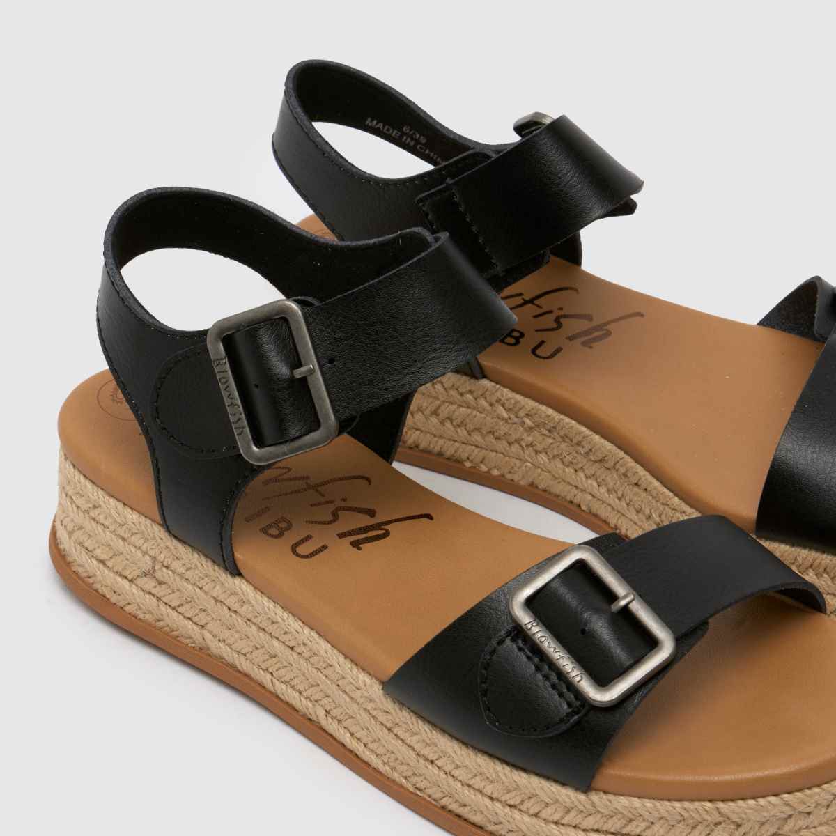 Blowfish Malibu – Svarta sandaler med rep
