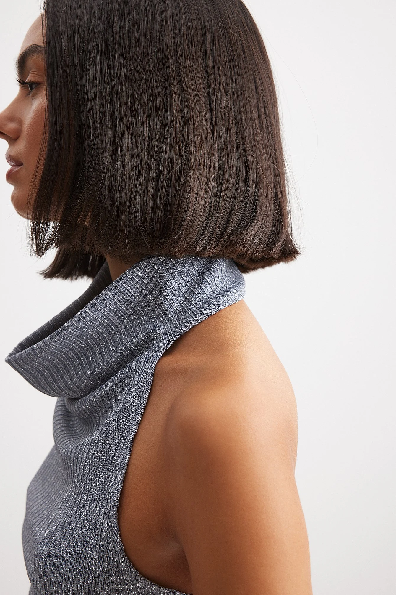 Neckholder-Glitter-Oberteil