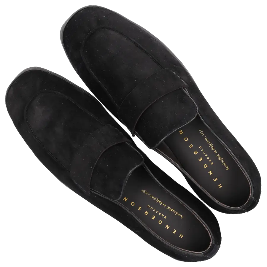 Henderson - Loafer ERNESTO Veloursleder - schwarz