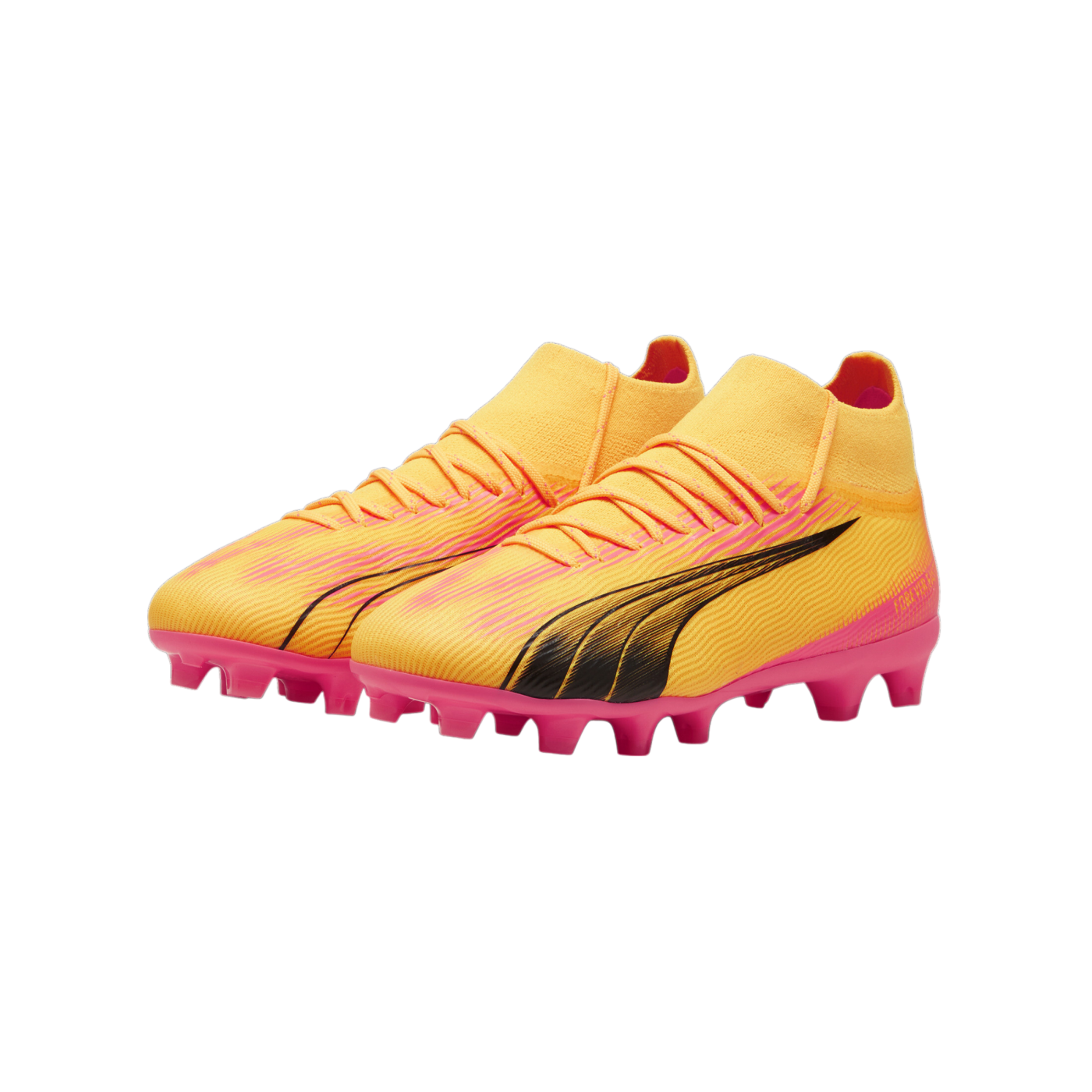 PUMA ULTRA Pro FG/AG Jr Kids Orange Schwarz F03