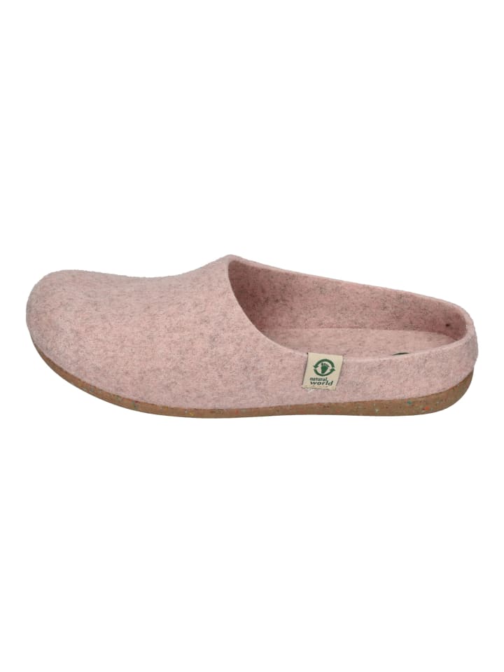 natural world Hausschuhe 8999  in rosa günstig kaufen