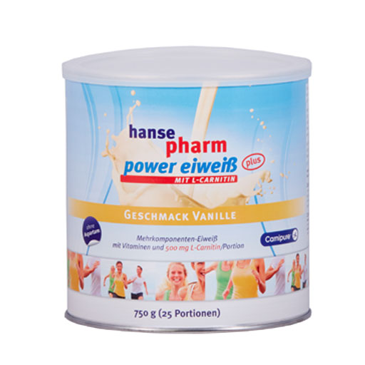HANSEPHARM Power Eiweiß plus Vanille Pulver  750 g  Pulver