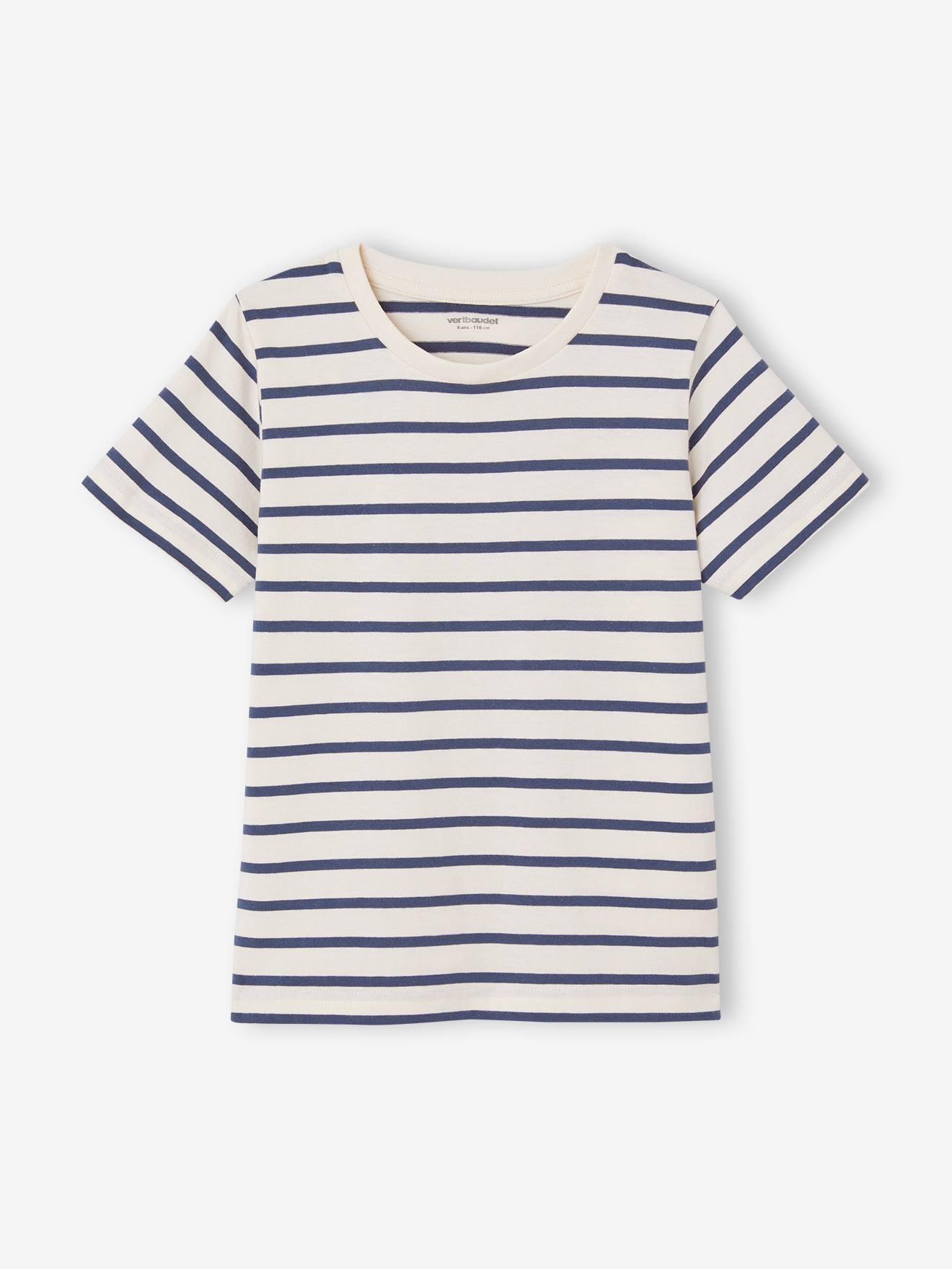 Vertbaudet 3er-Pack Jungen T-Shirts BASIC Oeko-Tex - cappuccino