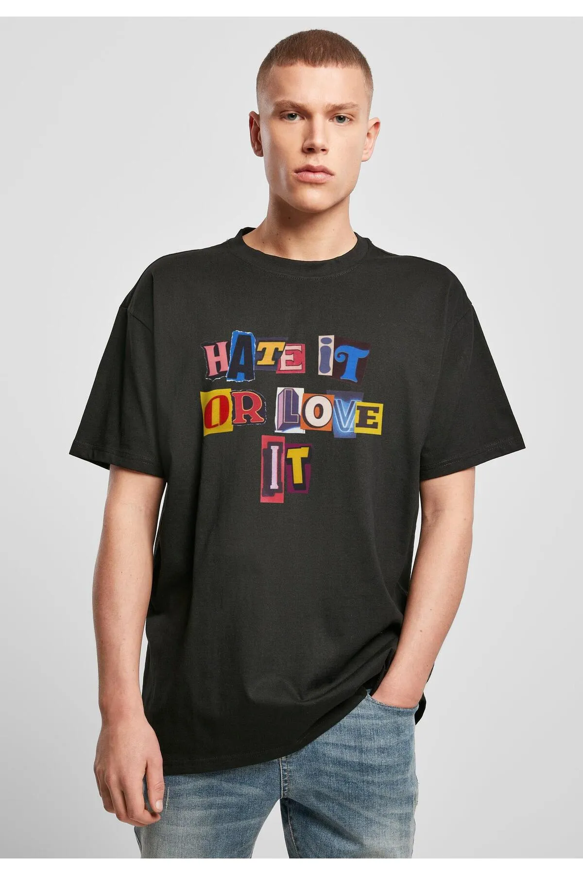 Upscale by Mister Tee  Unisex Hate it or Love it Oversize-T-Shirt