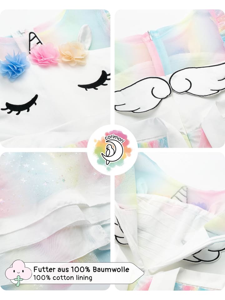 Corimori Einhorn Kleid für Kinder in Weiß günstig kaufen
