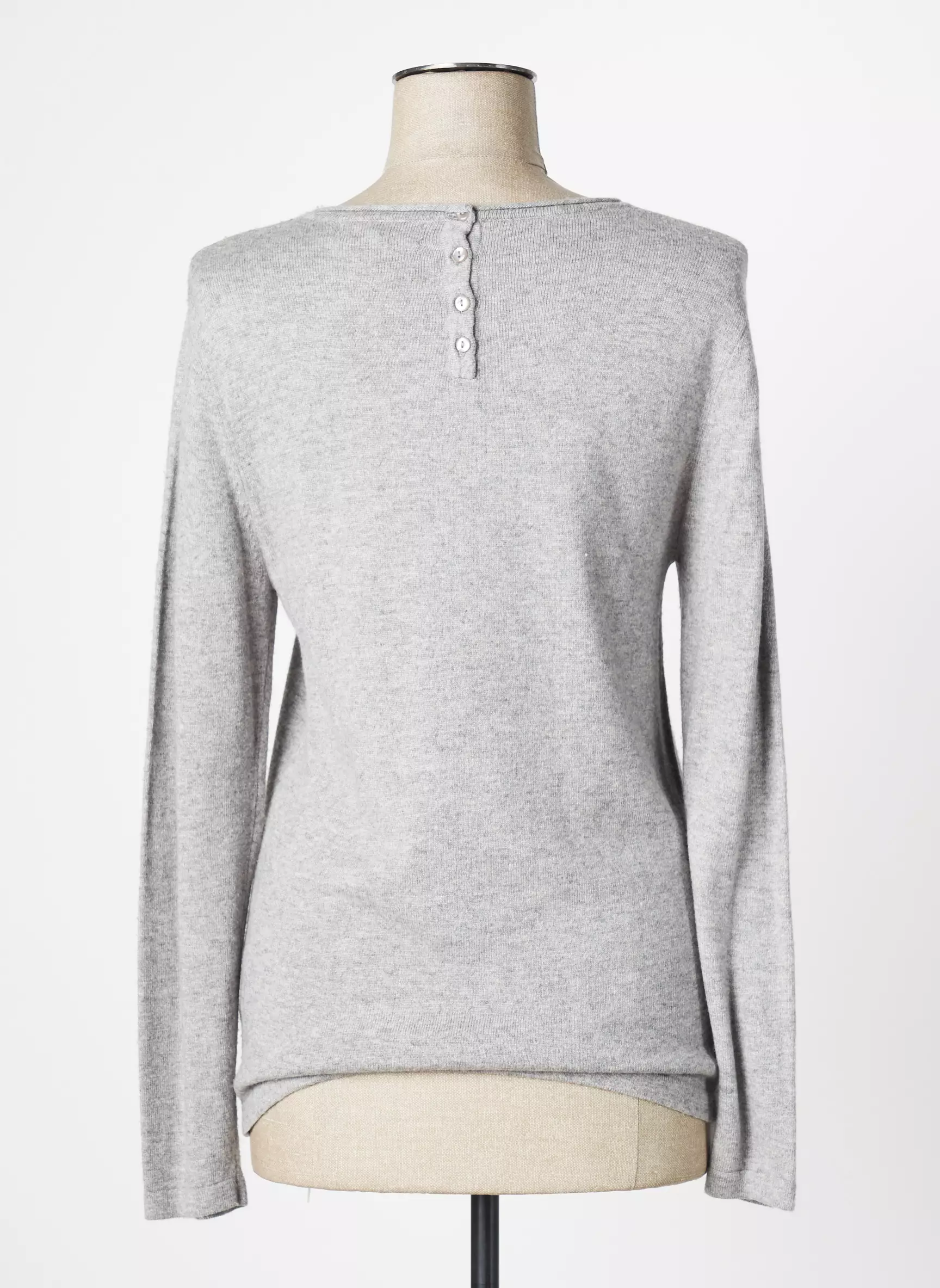Soie Pour Soi Pulls Femme couleur gris