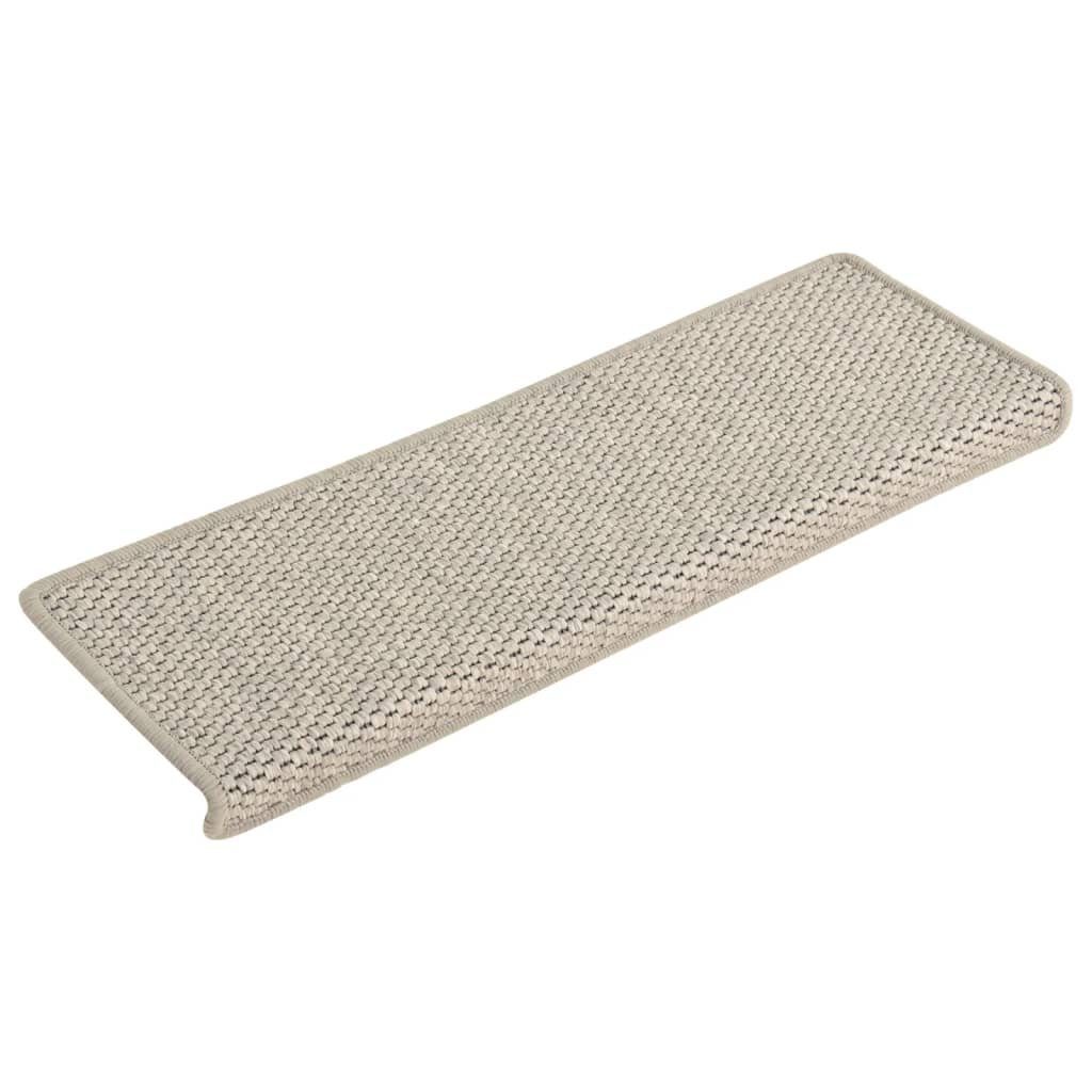 Stufenmatte Treppenmatten Selbstklebend Sisal-Optik 15 Stk. 65x21x4 cm, vidaXL, Andere, Höhe: 0.53 mm