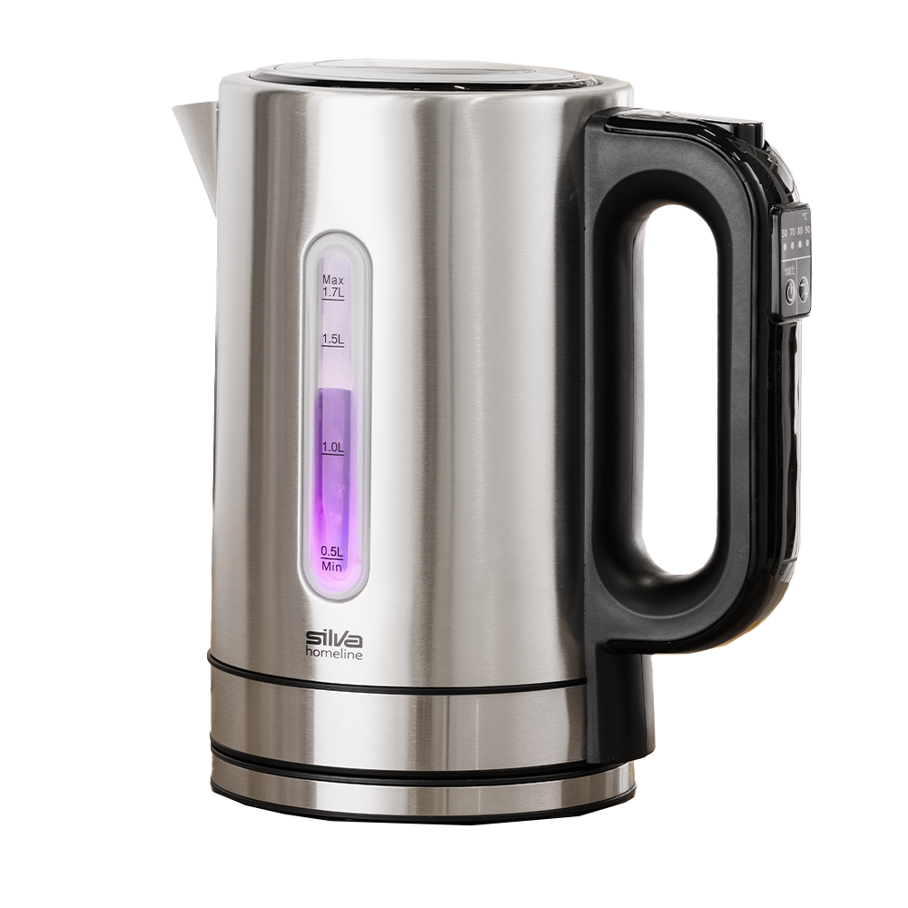 SILVA HOMELINE Edelstahl-Digital-Wasserkocher 2200 Watt