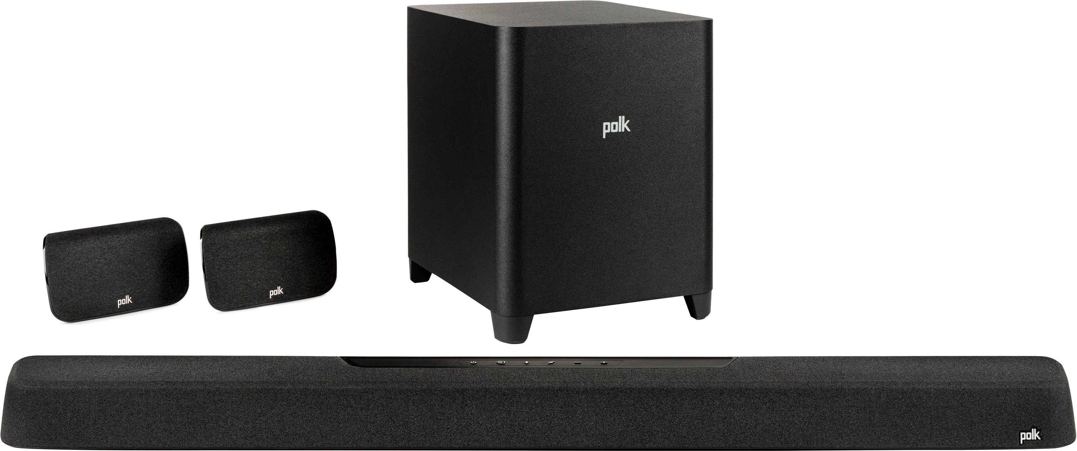 Polk Magnifi Max AX SR Heimkinosystem (Bluetooth, LAN (Ethernet), WLAN, Wireless-Surround-Lautsprechern und Subwoofer)