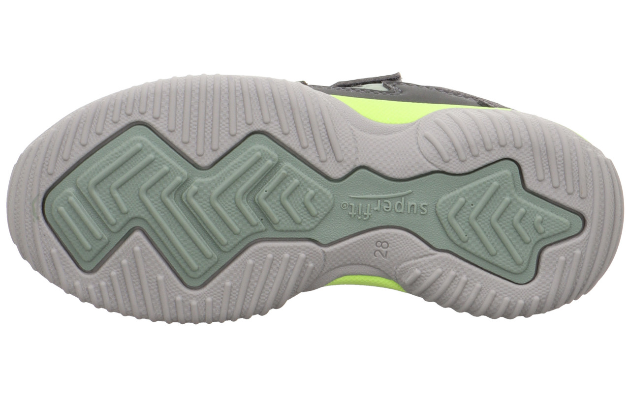 STORM - Grau/Gelb Sneaker low mit Klettverschluss
