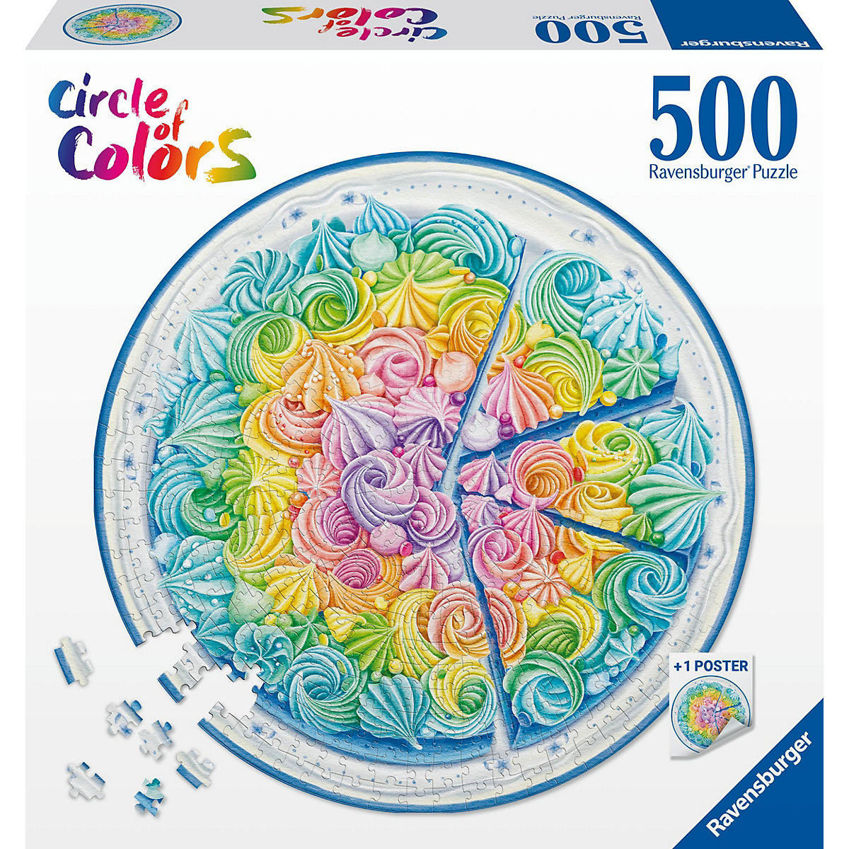 Circle of Colors Puzzle Rainbow Cake, 500 Teile