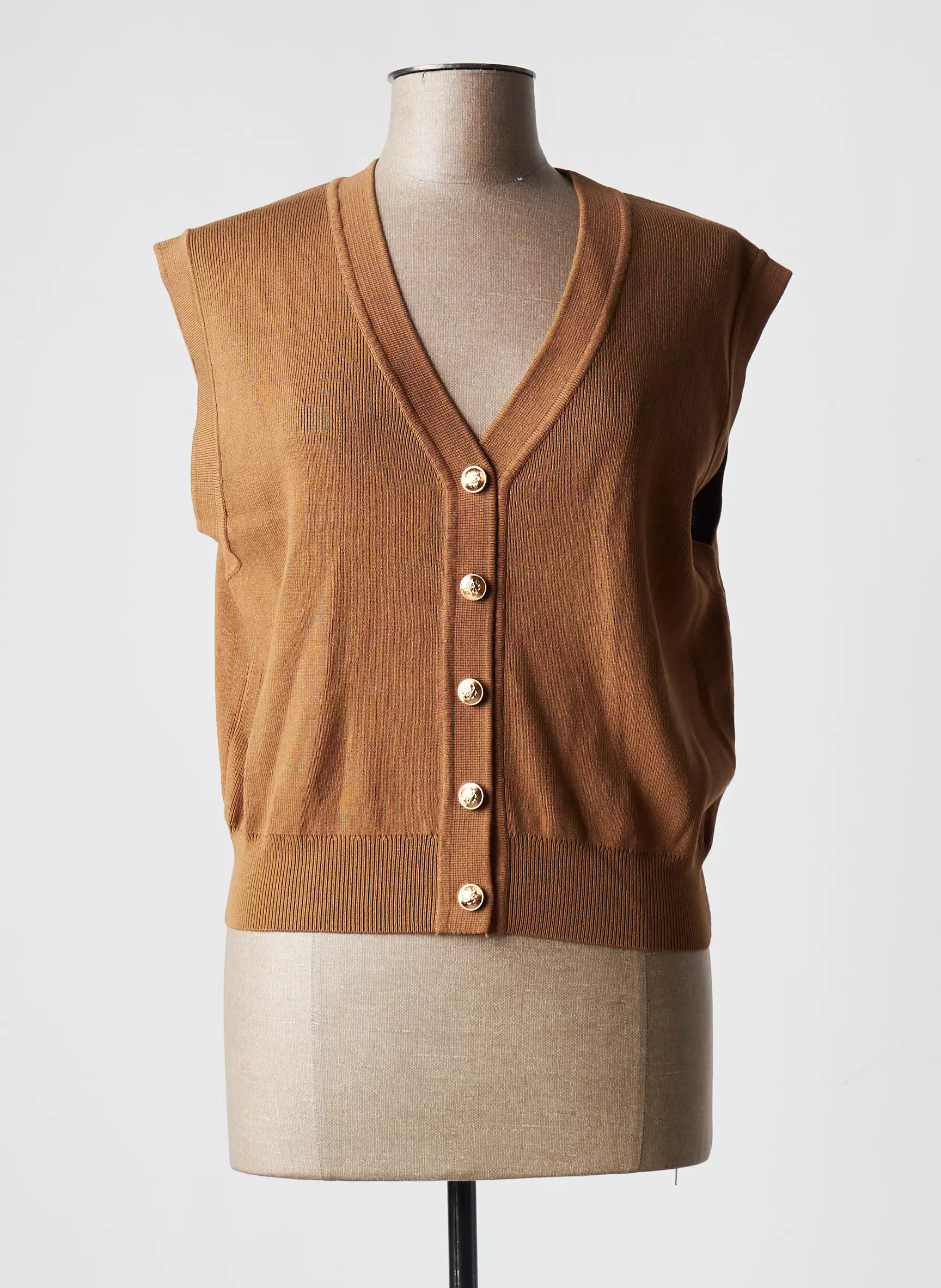 Capsule Gilet Femme couleur marron