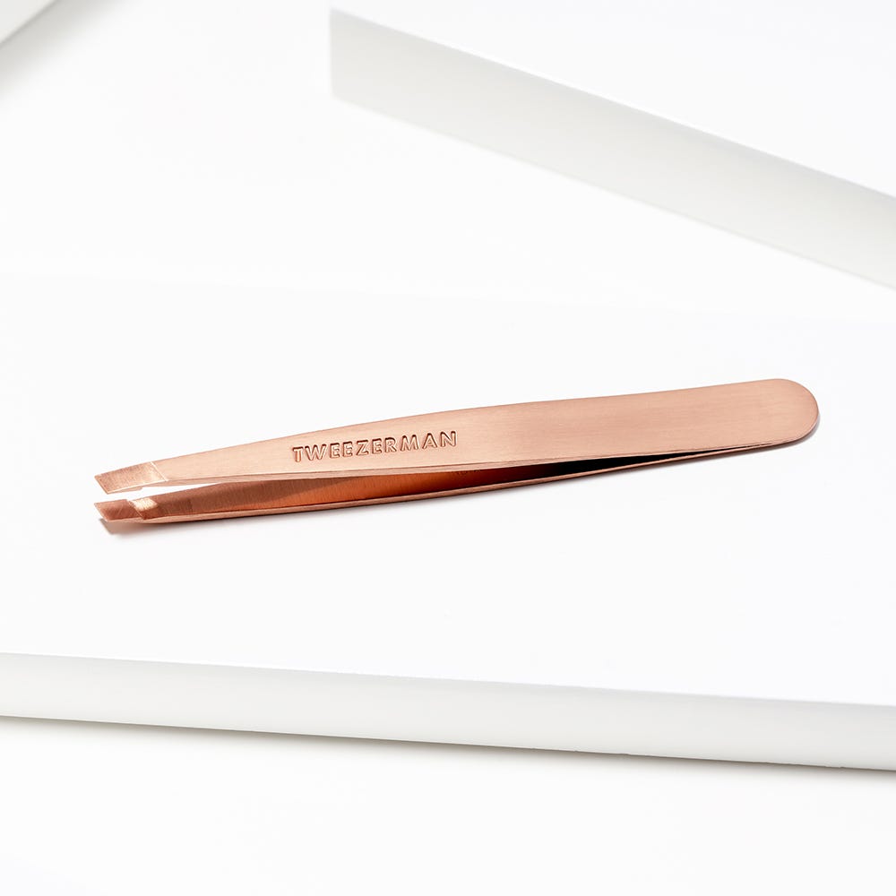 Tweezermann Schräge Pinzette Rose Gold