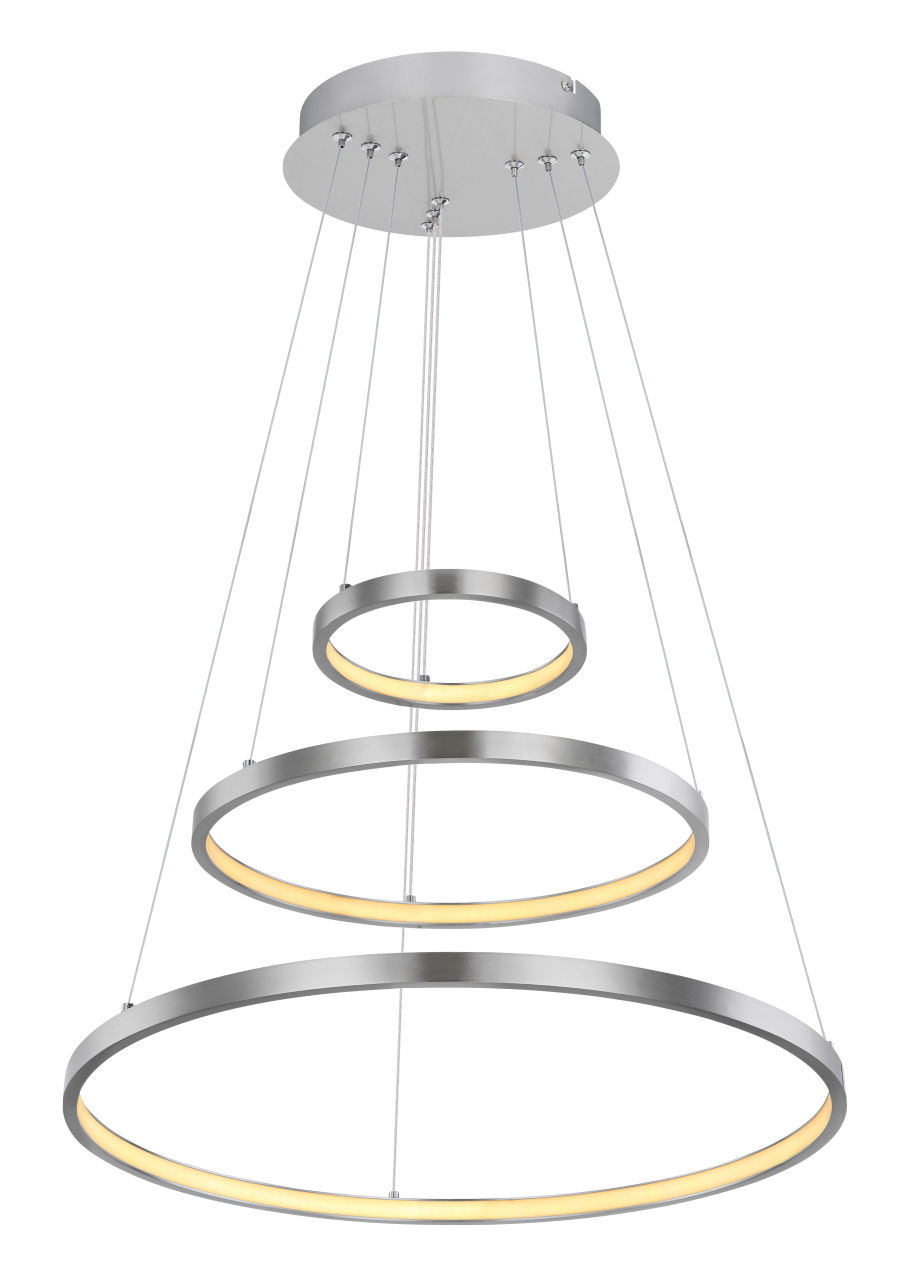 Globo Lighting - RALPH - Hängeleuchte Metall Nickel matt, LED