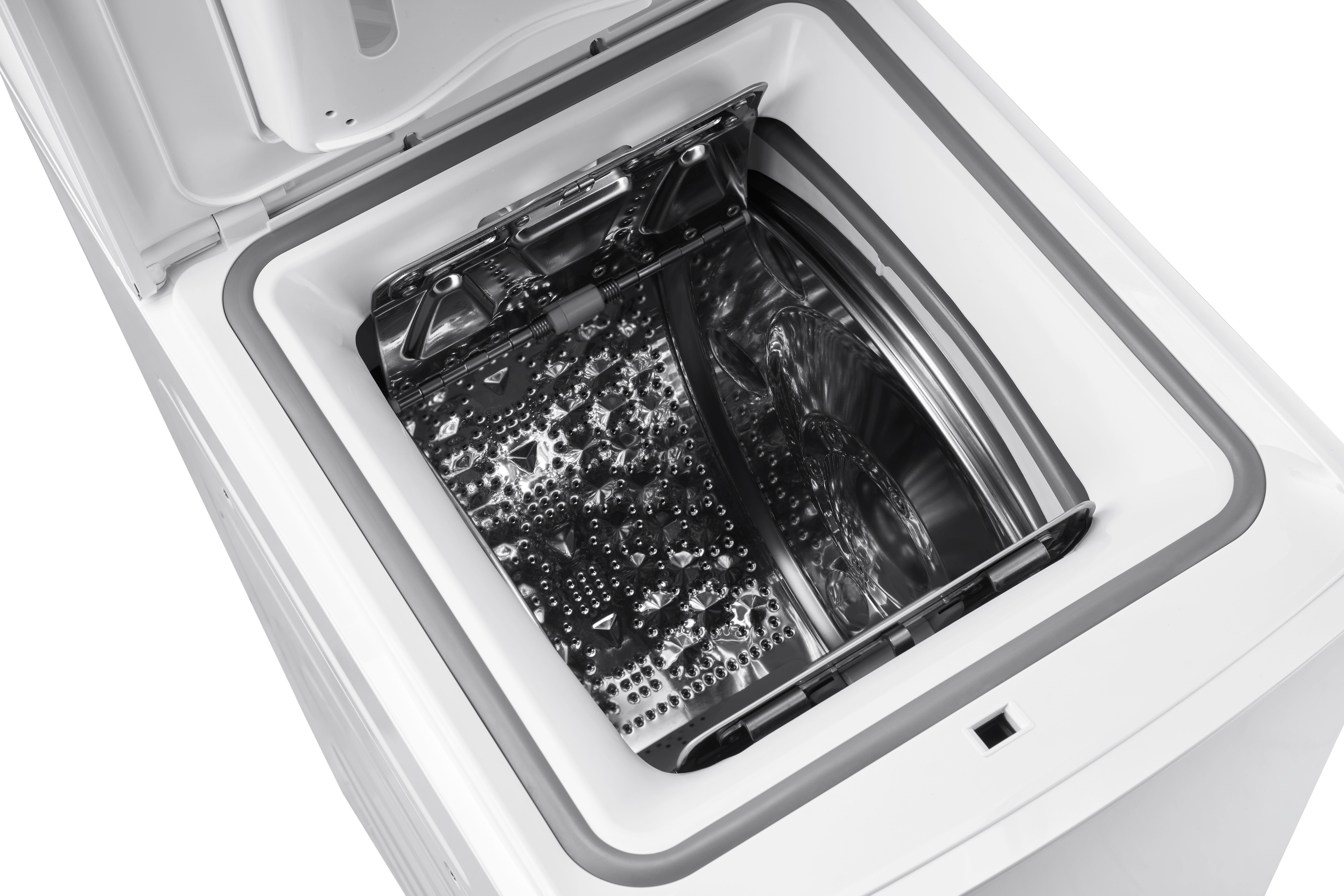 Hanseatic Waschmaschine Toplader HTW612D, 6 kg, 1200 U/min, Mengenautomatik, Überlaufschutzsystem