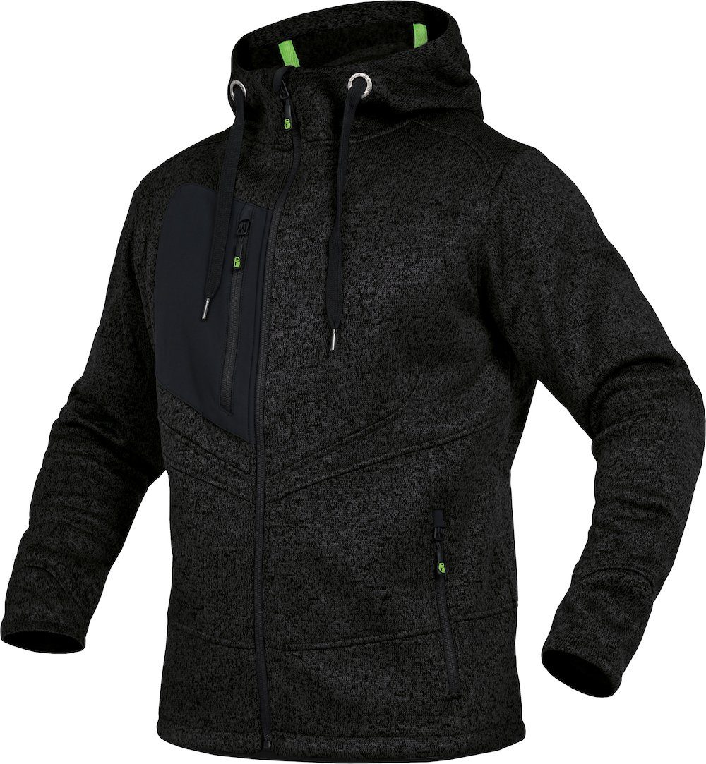 Leibwächter Arbeitshose Arbeitsjacke Strickjacke schwarz Größe S (1-tlg)