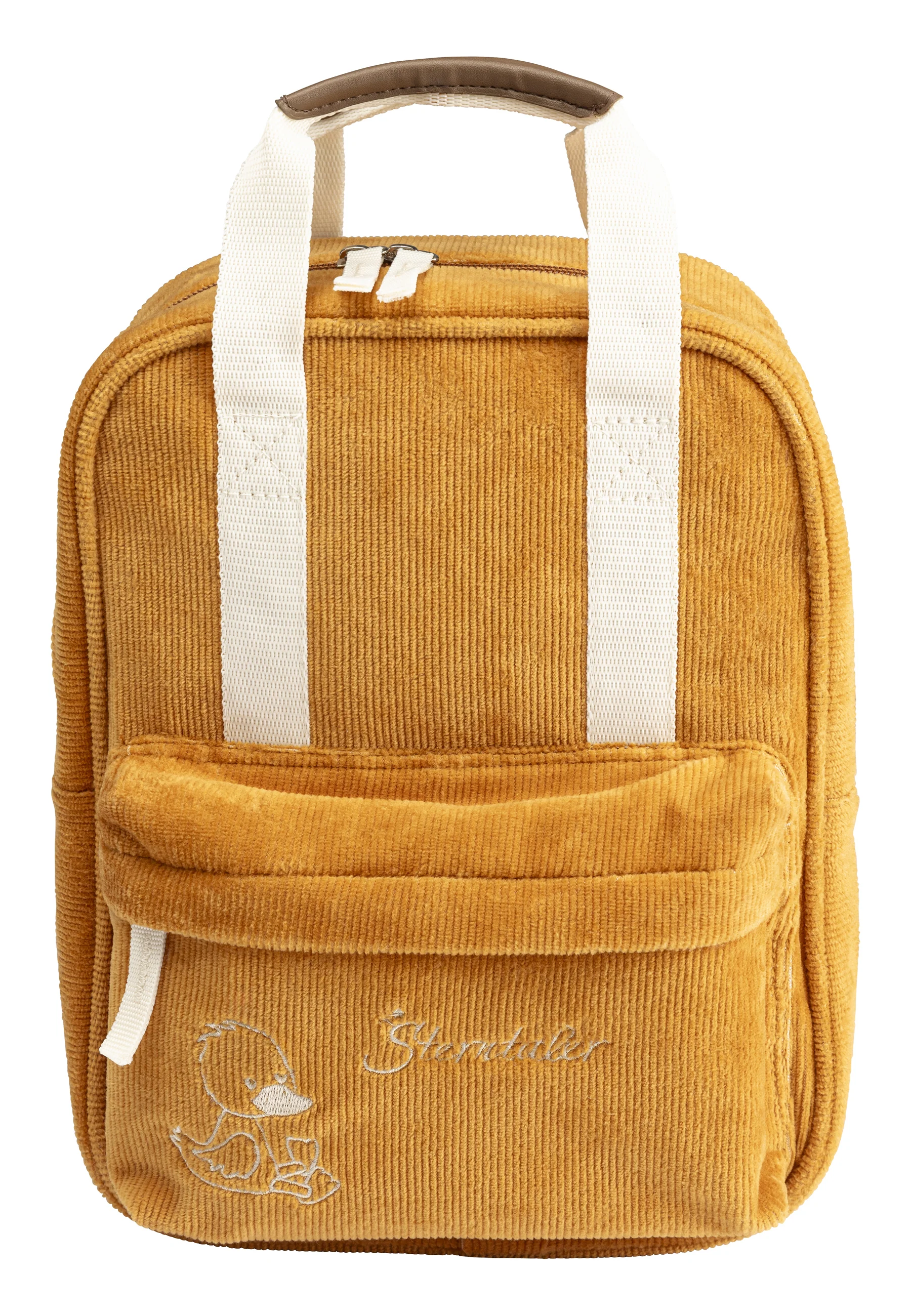Kinderrucksack mit Motiv Ente Edda in goldbraun, 6,5L
