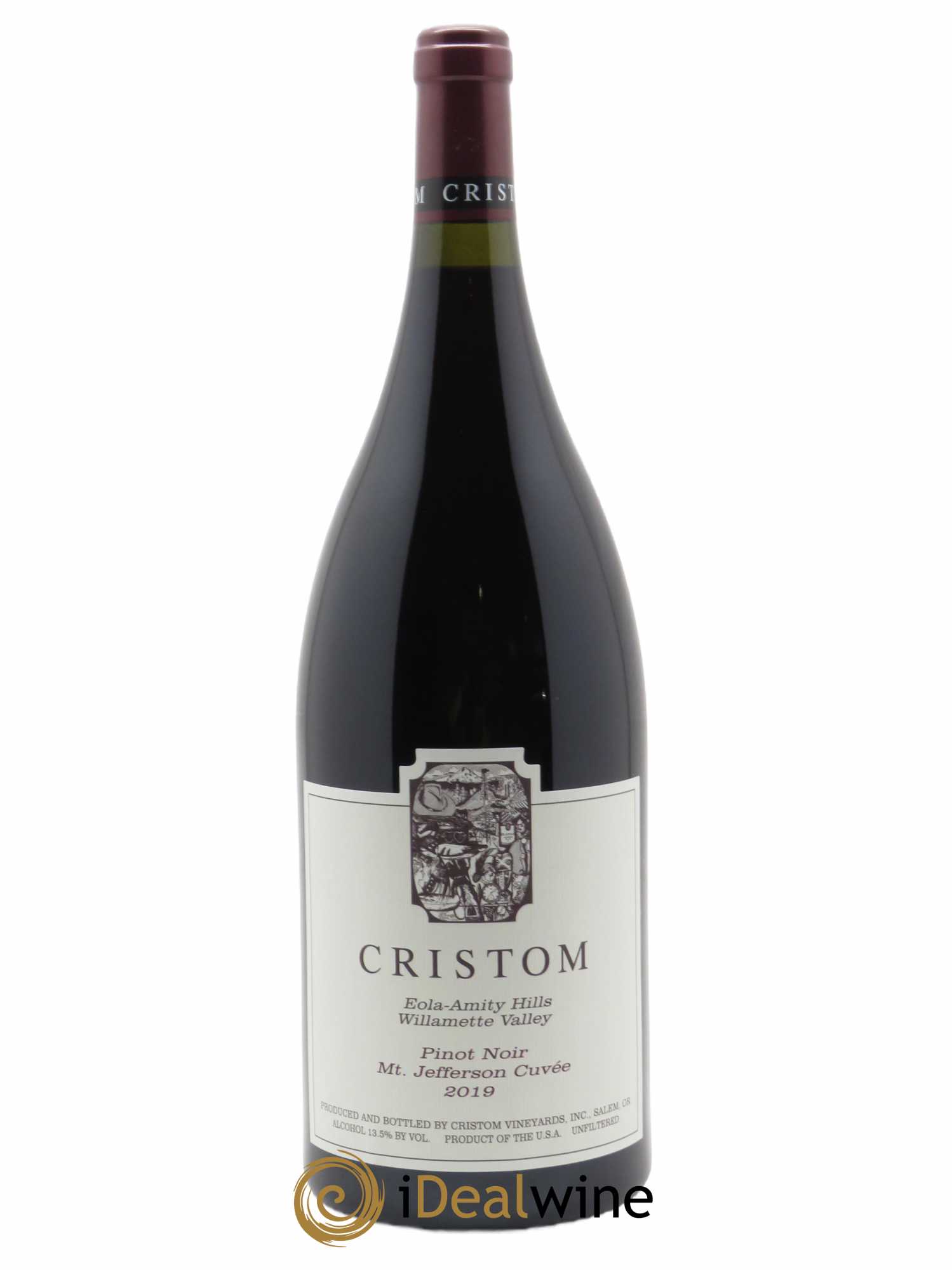 Willamette Valley MT. Jefferson Cuvée Pinot Noir Cristom Vineyards  2019 - Lot de 1 Magnum