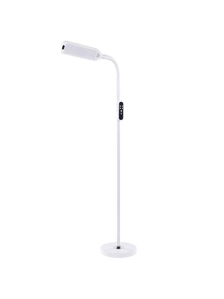 Beliani Stehleuchten ARIES in Weiß - (W) 40 x (H) 160 x (L) 27 cm günstig kaufen onesize