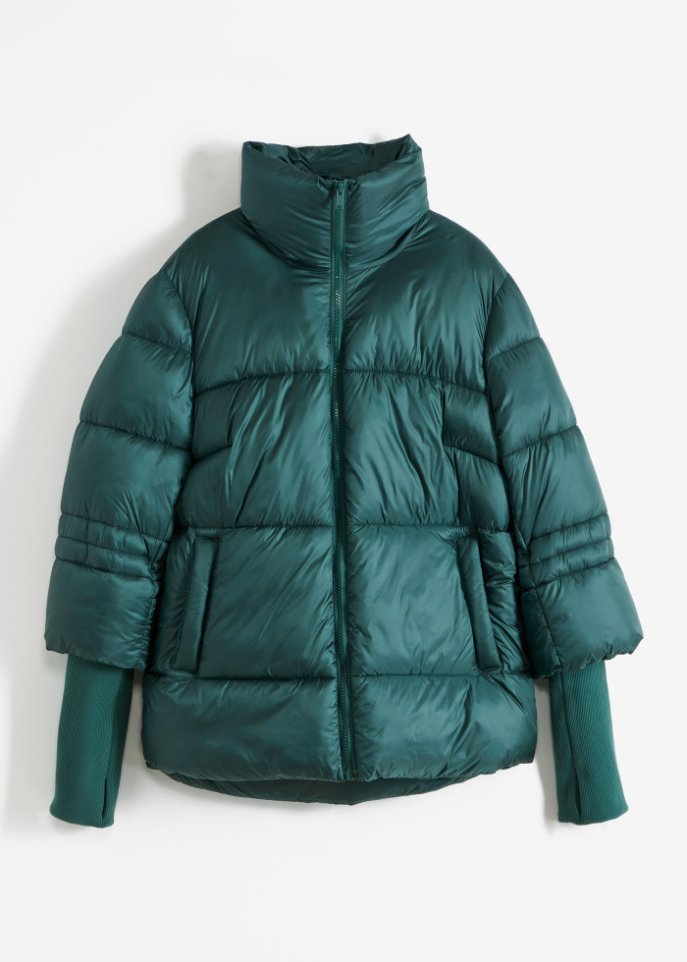 Steppjacke mit Strickärmeln