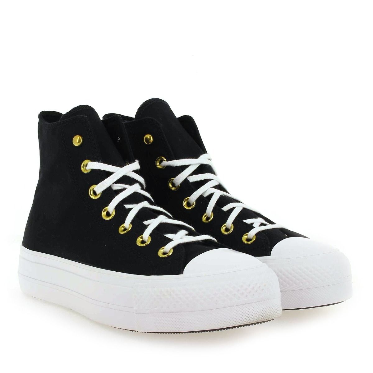 Converse  CTAS LIFT PLATFORM STAR STUDDED - Noir Or