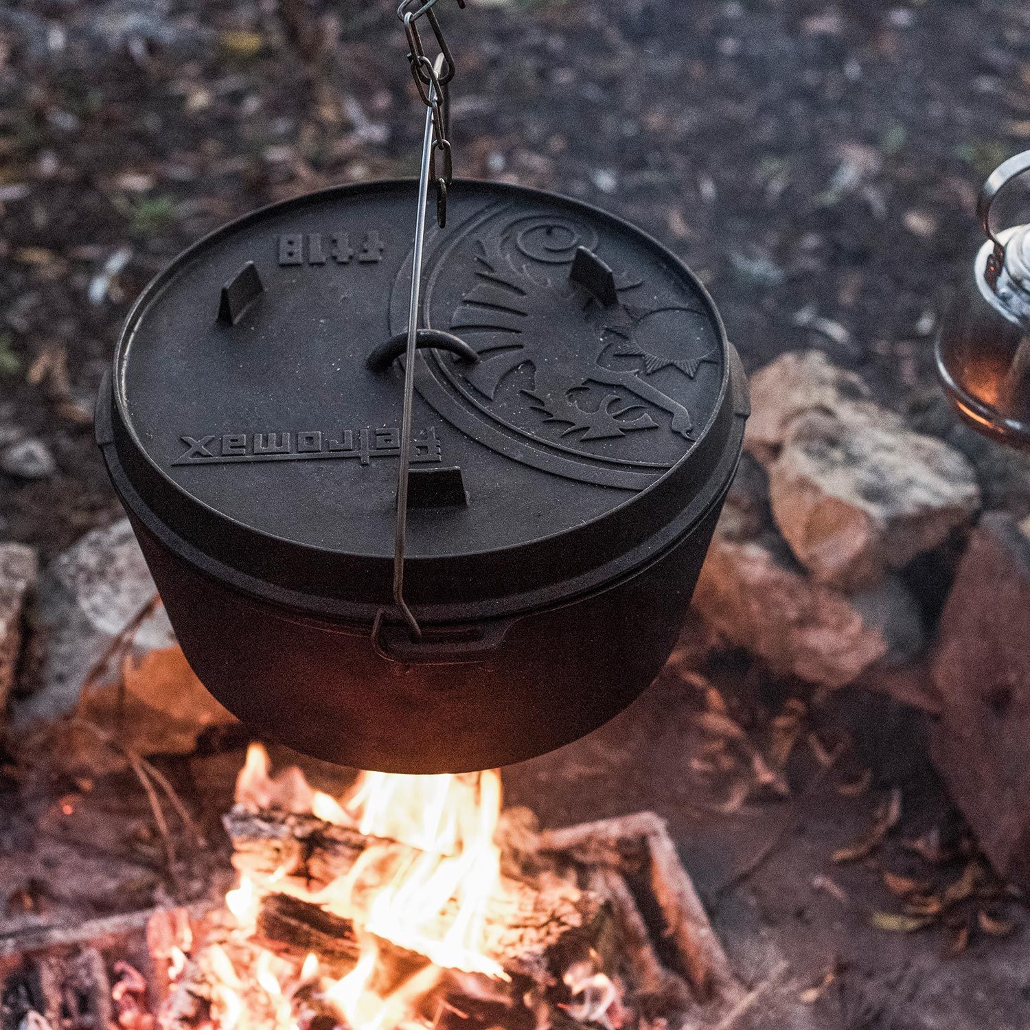 Dutch Oven Feuertopf ohne Standfüße