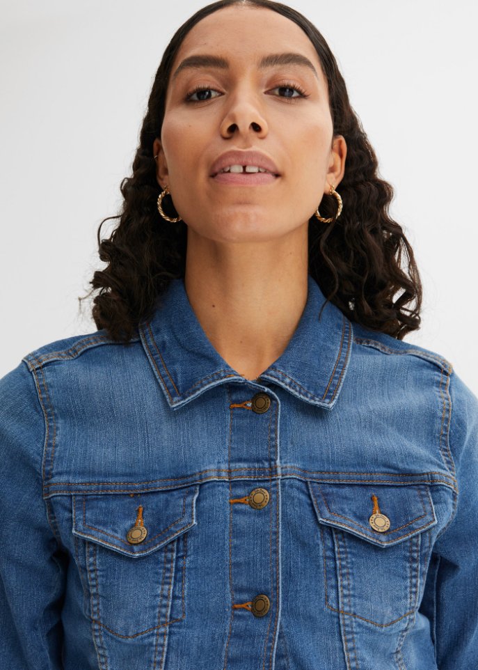 Stretch-Jeansjacke, Basic