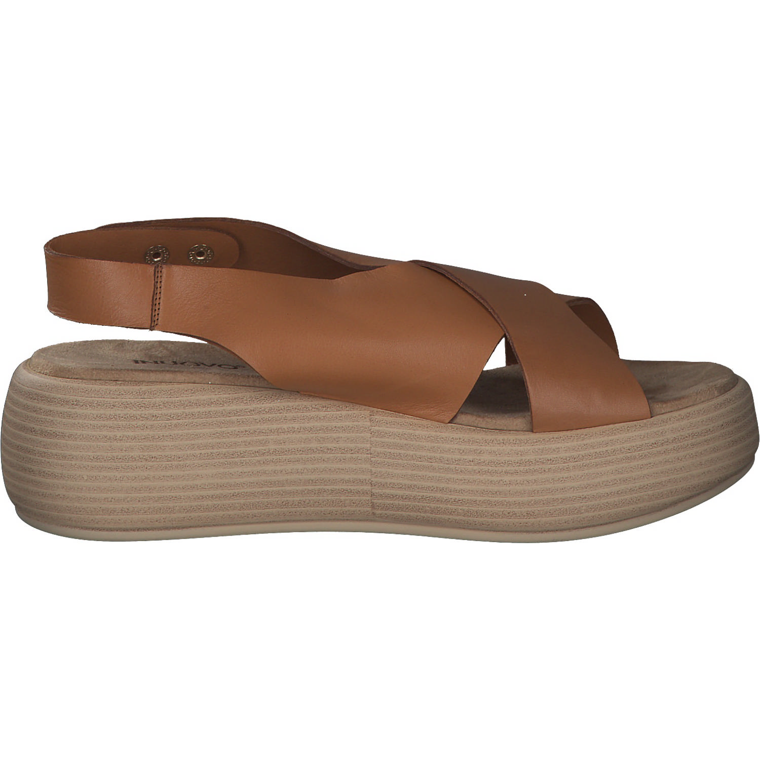 Inuovo 817008, Plateau-Sandaletten, Damen, coconut