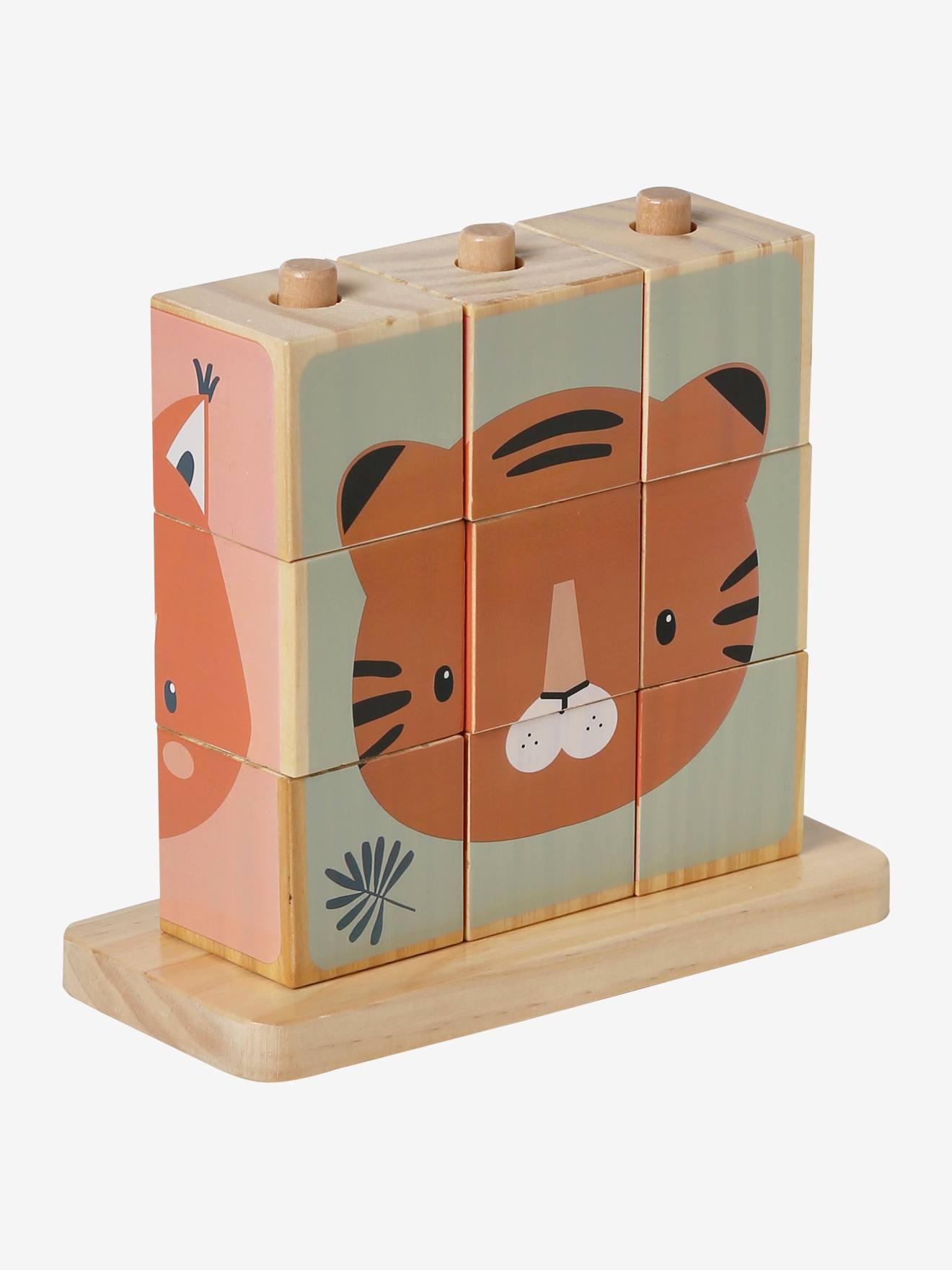 Puzzle de cubes à empiler en bois FSC® bois