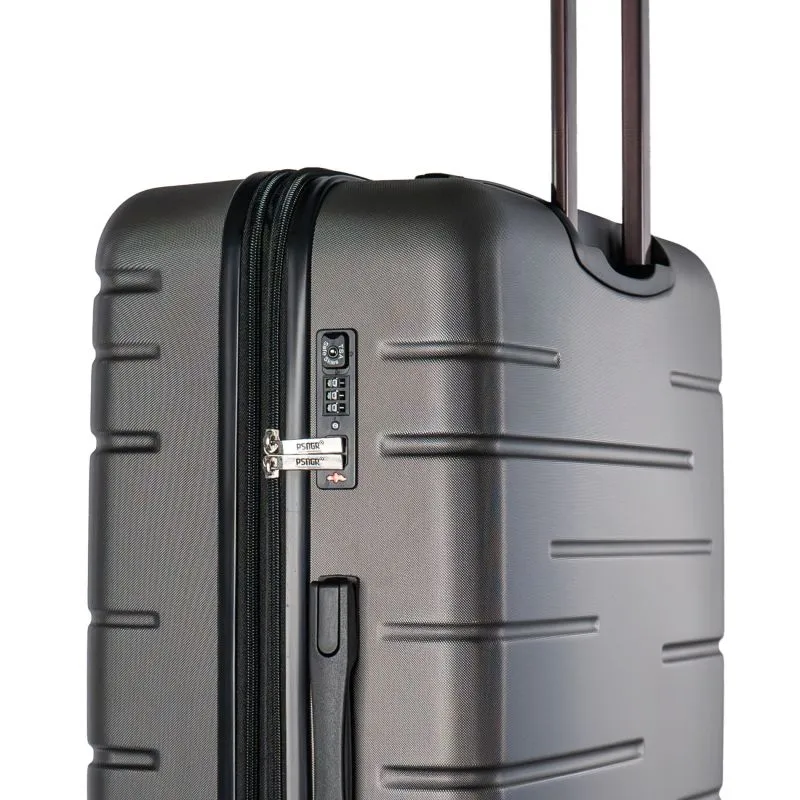 PSNGR Stripes Trolley L (76 cm)Erweiterbar  - DK Grey