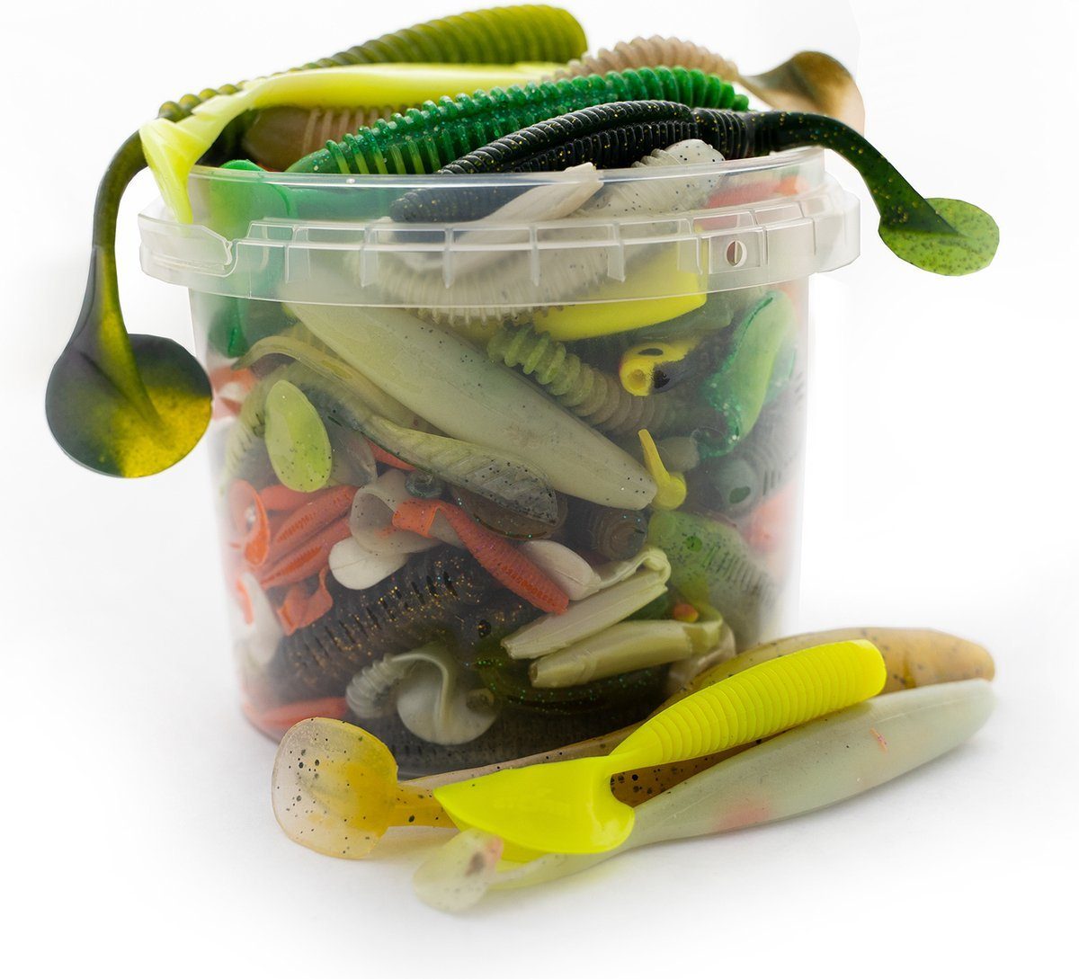 Eurocatch Fishing Kunstköder Gummifische Twister & Softbaits - Gummiköder, (100-St), Großes Köder Set für Zander, Hecht und weitere Fische