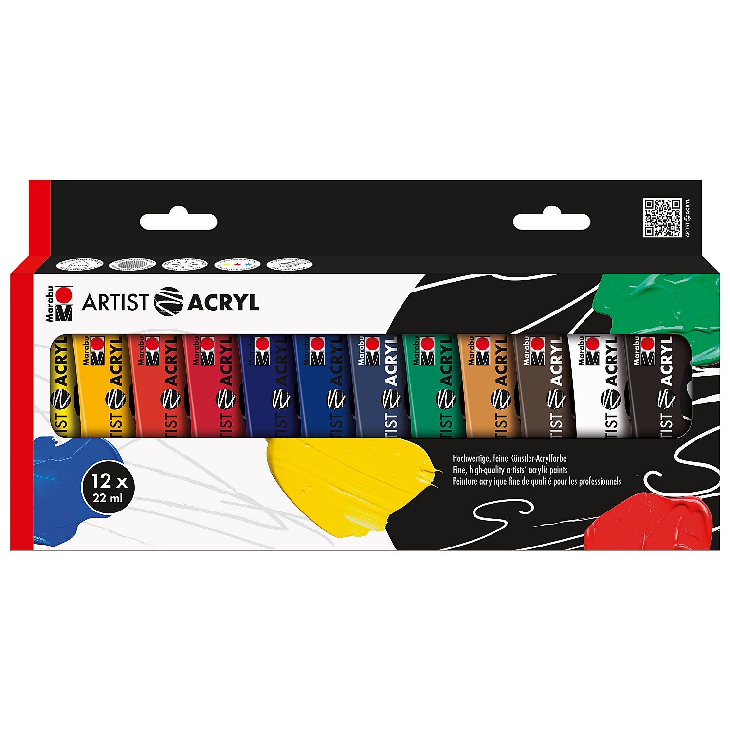 Marabu Artist Acryl, 12x 22 ml