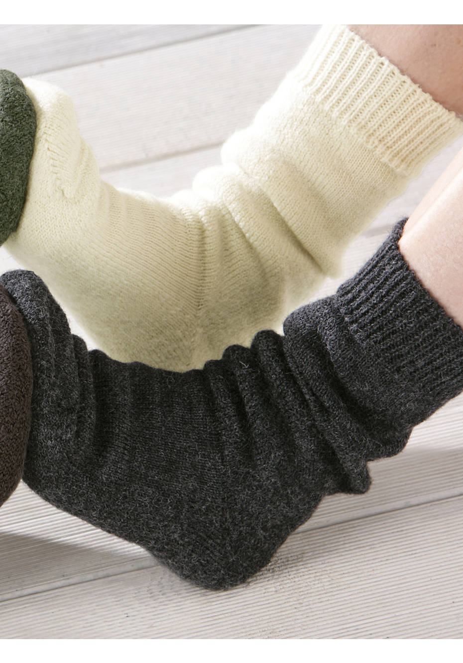 Wandersocke aus reiner Bio-Merinowolle