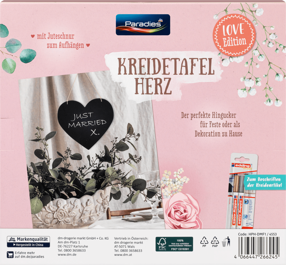 Kreidetafel Hochzeit, 1 St