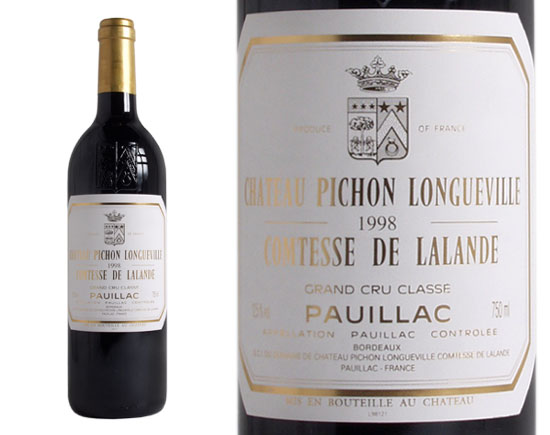 Château Pichon-Longueville Comtesse de Lalande 1998 Bordeaux Pauillac