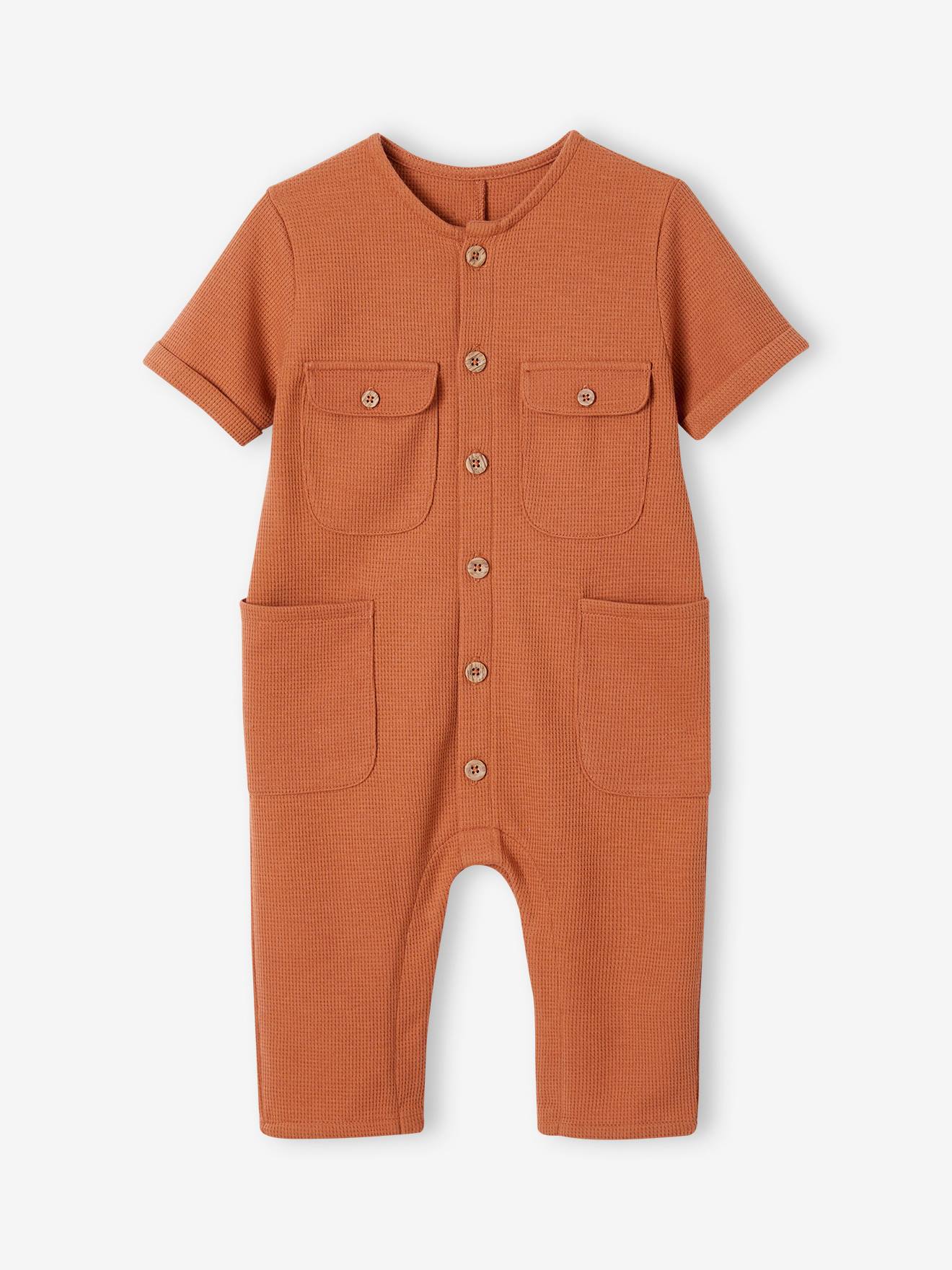 Vertbaudet Jungen Baby Overall Oeko-Tex - rost