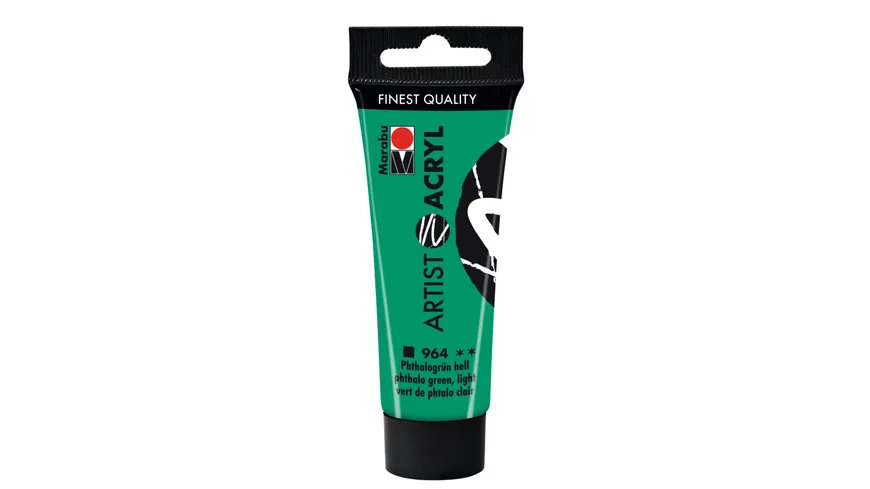 Marabu Artist Acryl, Phthalogrün hell 964, 22 ml 22 ml