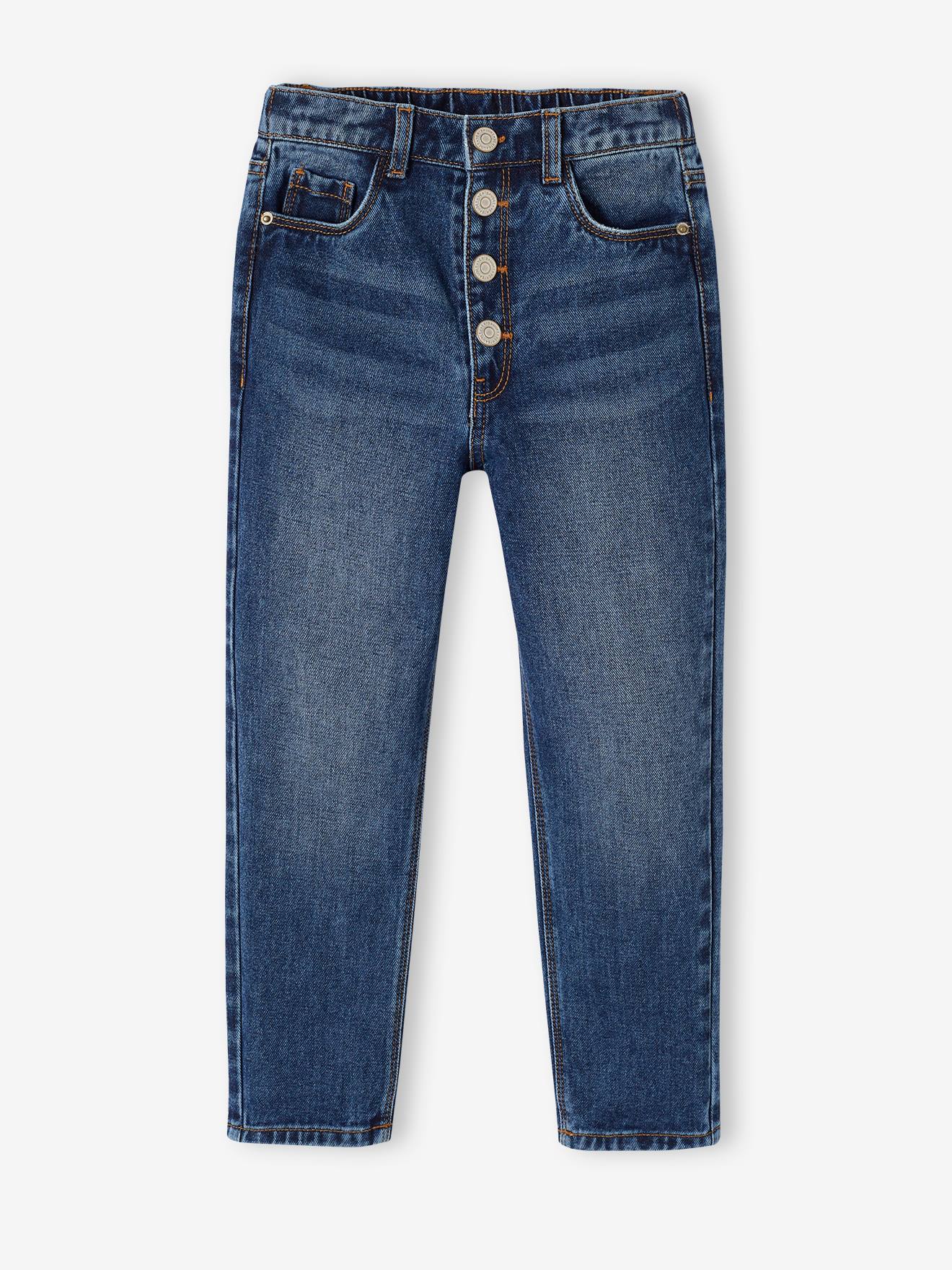 Jean Mom fit MorphologiK fille tour de hanches FIN stone