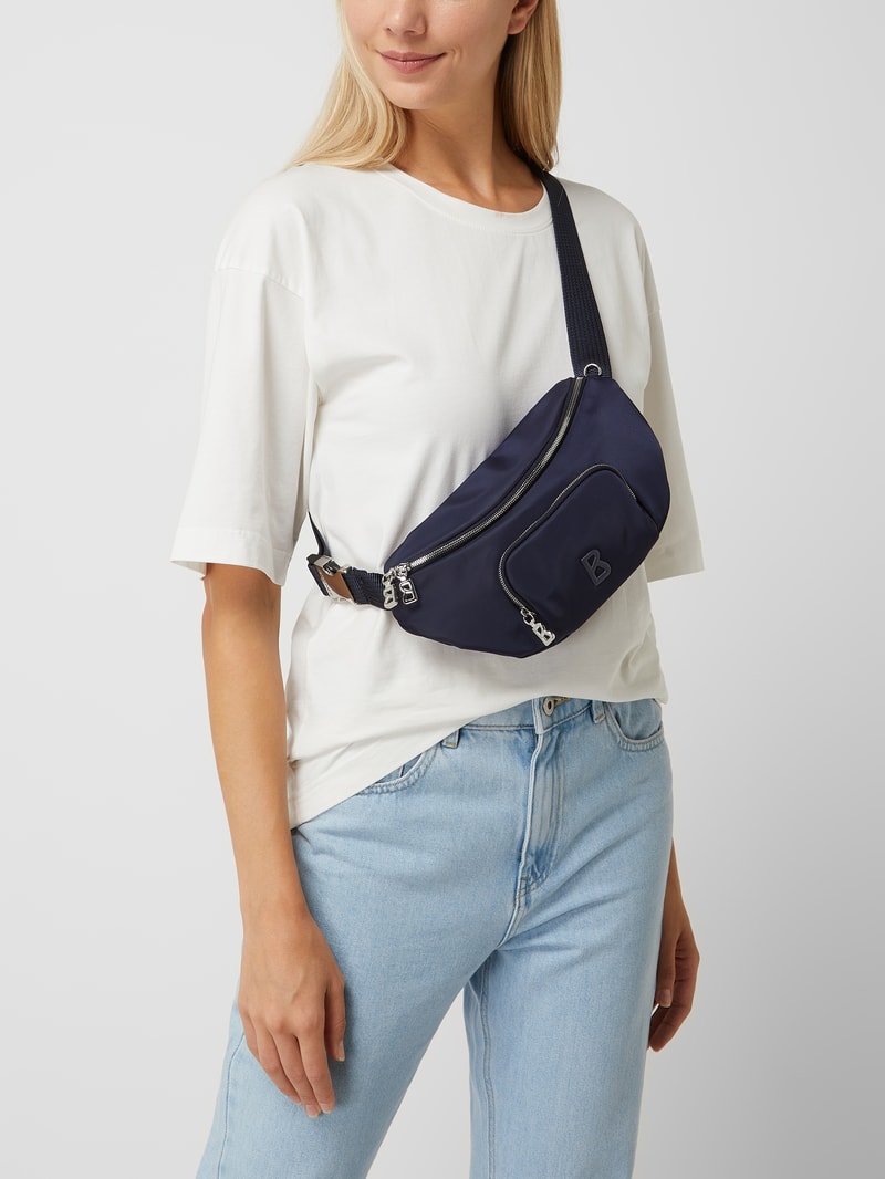 Bauchtasche mit Zweiwege-Reißverschluss Modell 'Verbier Janika' in marineblau