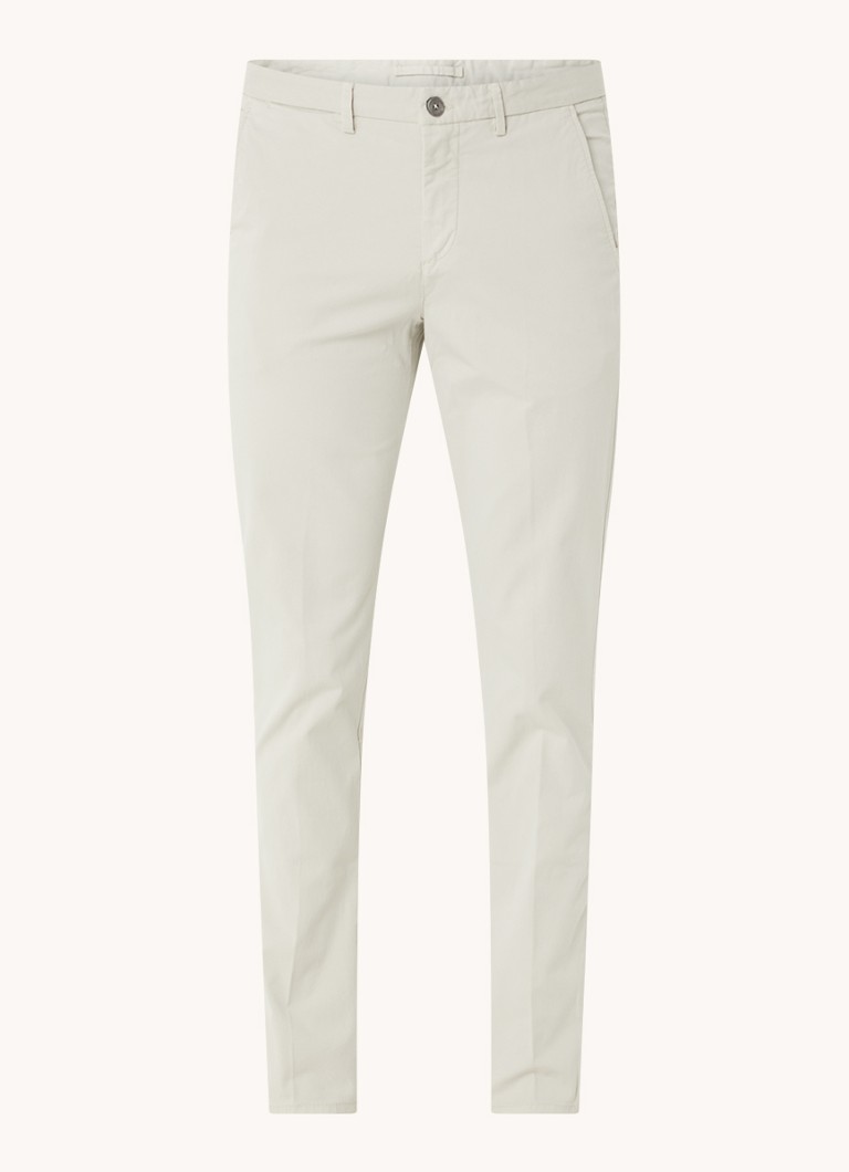 Pantaloni chino Profumo slim fit cu buzunare laterale